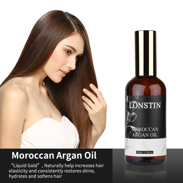 Lonstin Wholesale Organic Hair Care Moisturizing Morocco Argan Oil