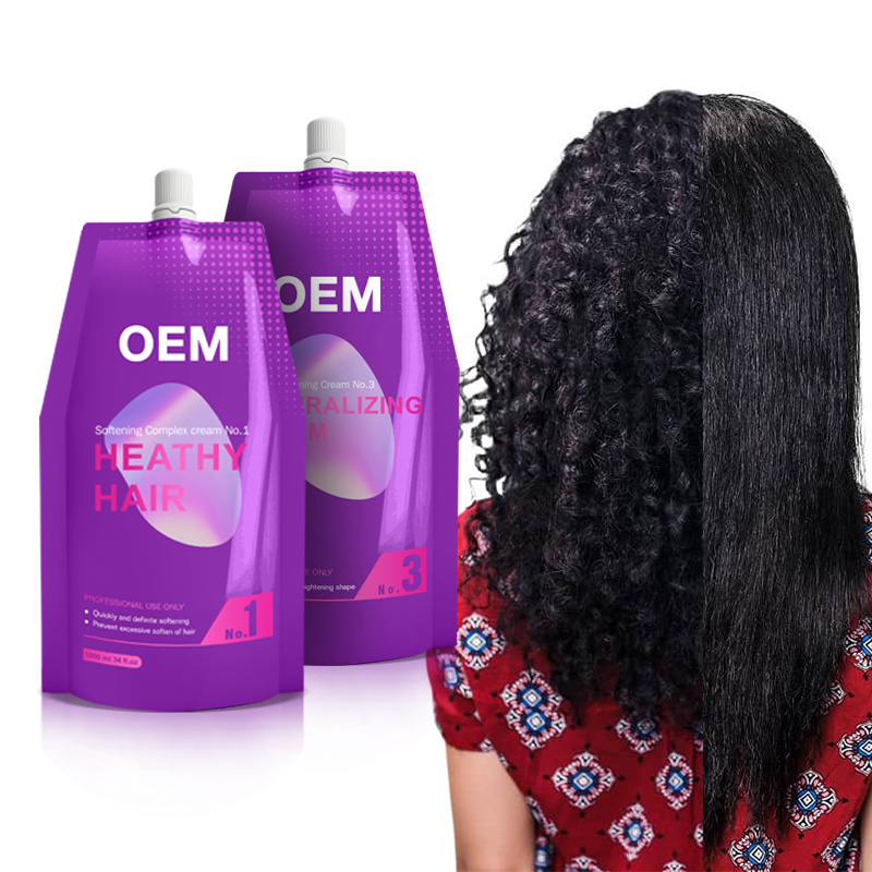 OEM Professional Smoothing Protein Strength Elasticity and Shape Cold Hot Perm Permanent Straightening Cream