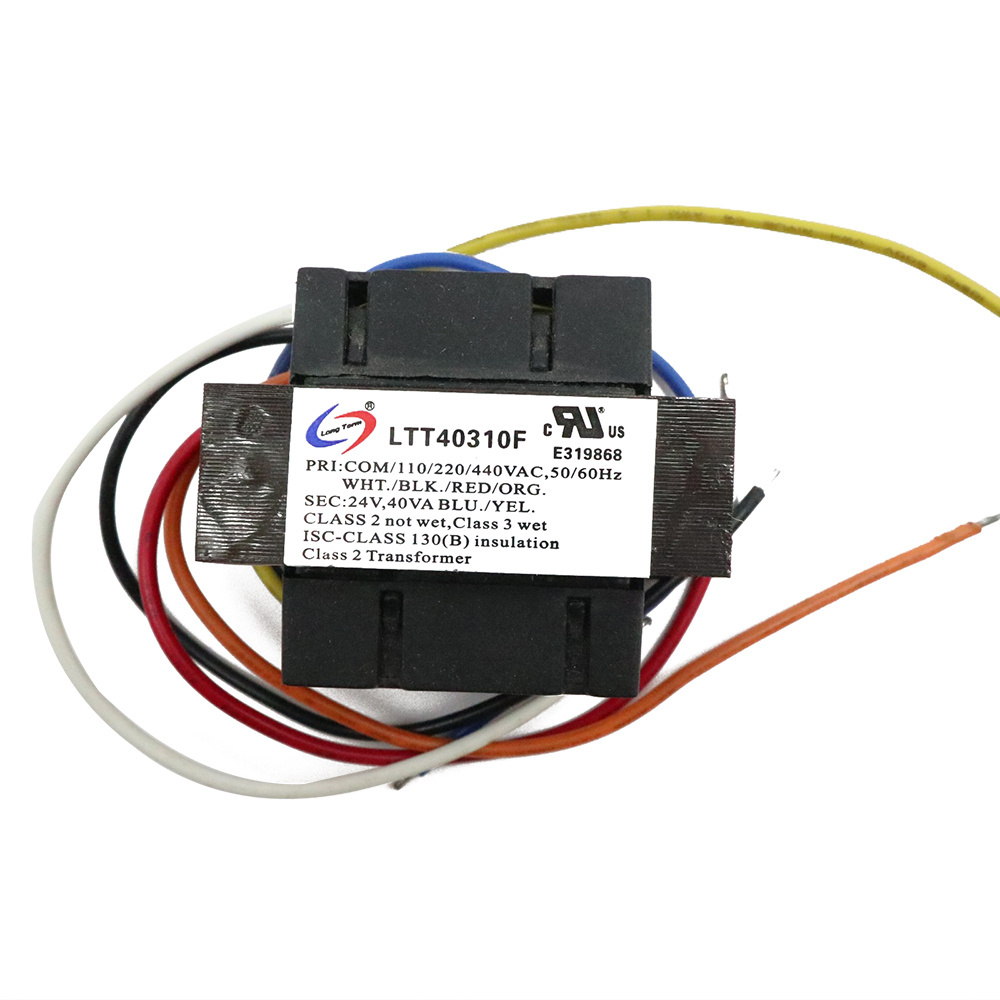 Control Transformer 40VA, Primary 120, 208, 240V Secondary 24V, HVAC Furnace Multi Tap Power Supply Adapter