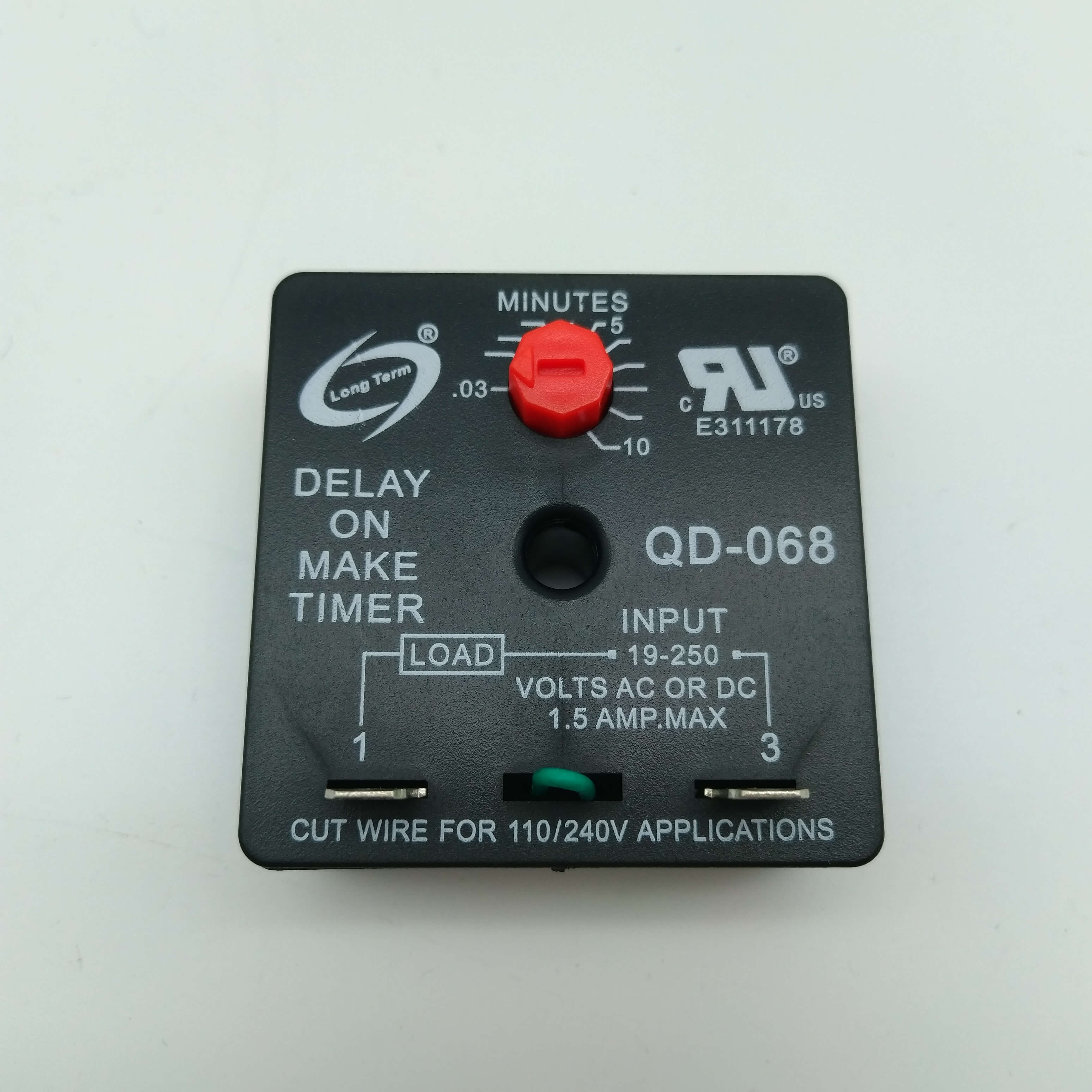 0.03-10 Mins Adjustable QD-068 Delay On Make Timer  Time Delay Switch