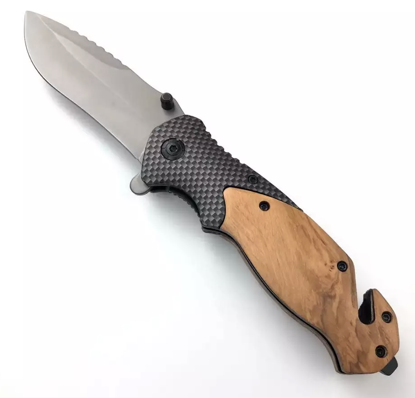 cheap low price olive wood handle outdoor camp csgo edc camping survival tactical folding pocket hunting knife