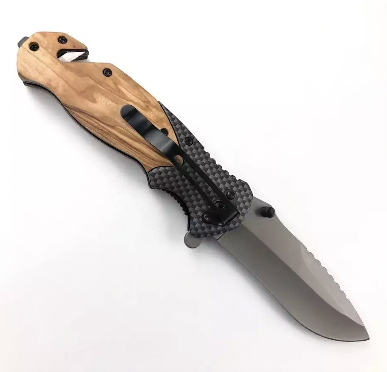 cheap low price olive wood handle outdoor camp csgo edc camping survival tactical folding pocket hunting knife