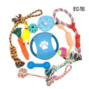 Custom Cat Pet Dog Chew Toy 10 Pack Set Dog Rope Toys Puppy Grinding Teeth Dog Chew Toys for Puppies Teething