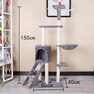 Hot Sale Pet Products for Kitten Sisal Katzen Scratch Post Cat Tree