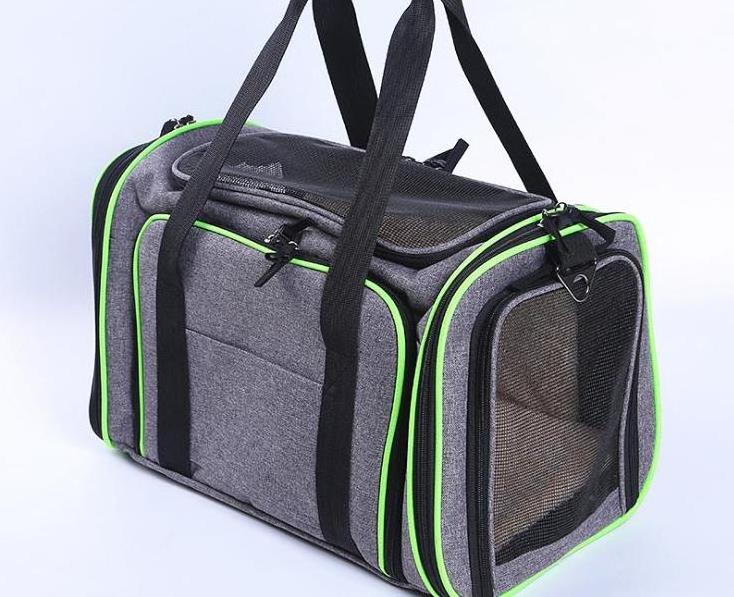 expandable breathable pet carrier small dog cat travel bag pet bed airline approved cabin carrier