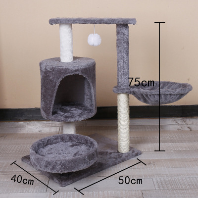 Hot Sale Pet Products for Kitten Sisal Katzen Scratch Post Cat Tree