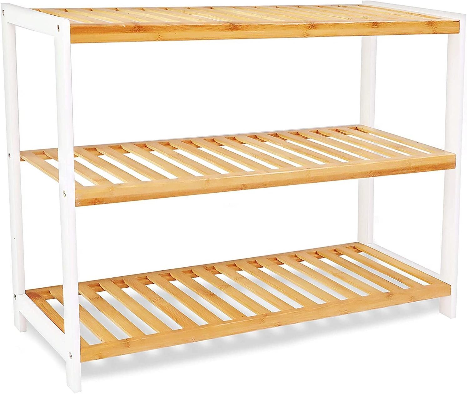 Wholesale Bamboo Shoe Rack Cabinet Large Storage Wooden Shoe Shelves Shoe Display Shelf