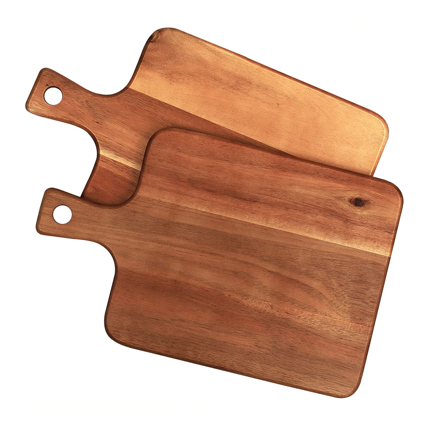 Acacia Wood Cutting Board and Chopping Board with Handle Food Serving Tray for Kitchen