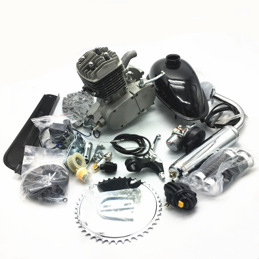 Motorised Bike Engine  80CC 2 Stroke Motorised Bike Petrol Motor Engine Kit Motorized Push Bicycle MTB