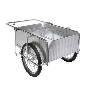 Bicycle aluminum trailer rear trailer  outdoor travel riding carrying dragging cargo pet trailer