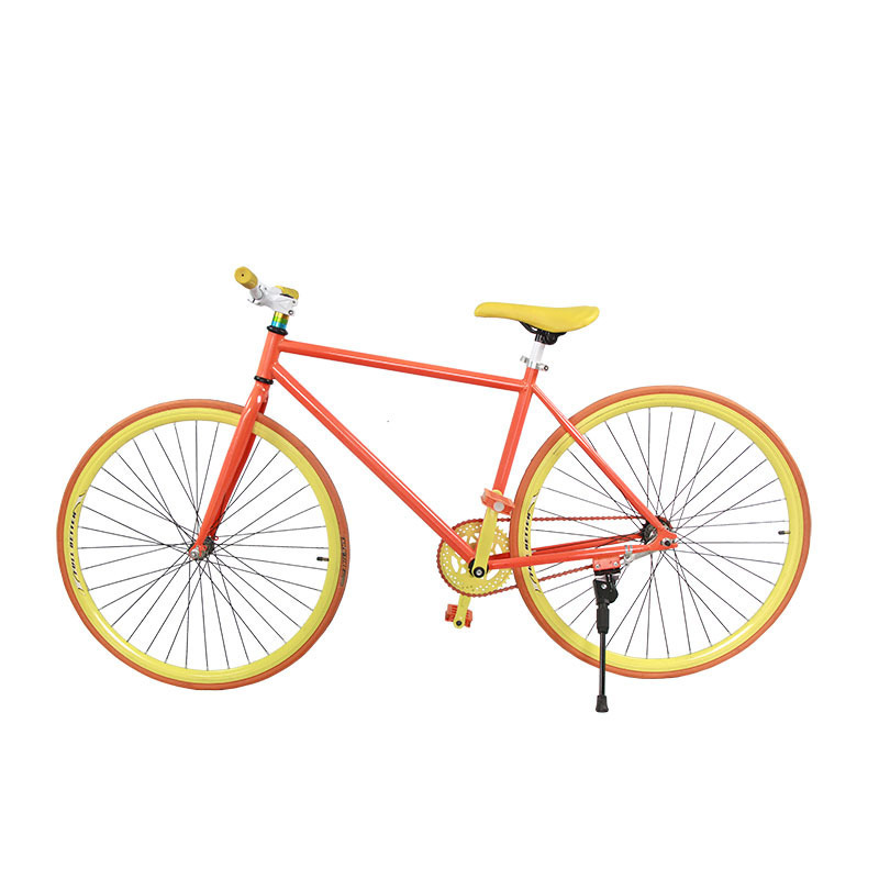 Colorful Fixed Gear Bike 26-inch road upside down cycling for men and women