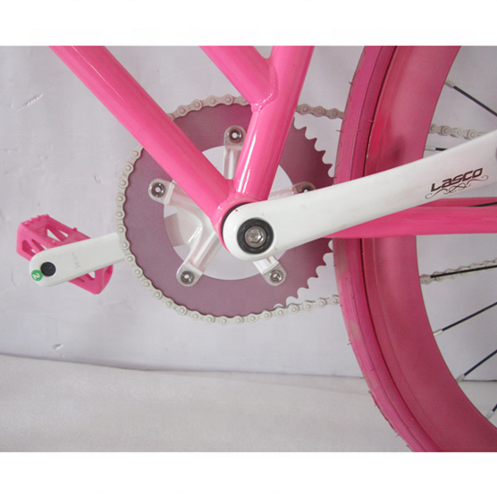 700C pink color single speed fixed gear bike for lady