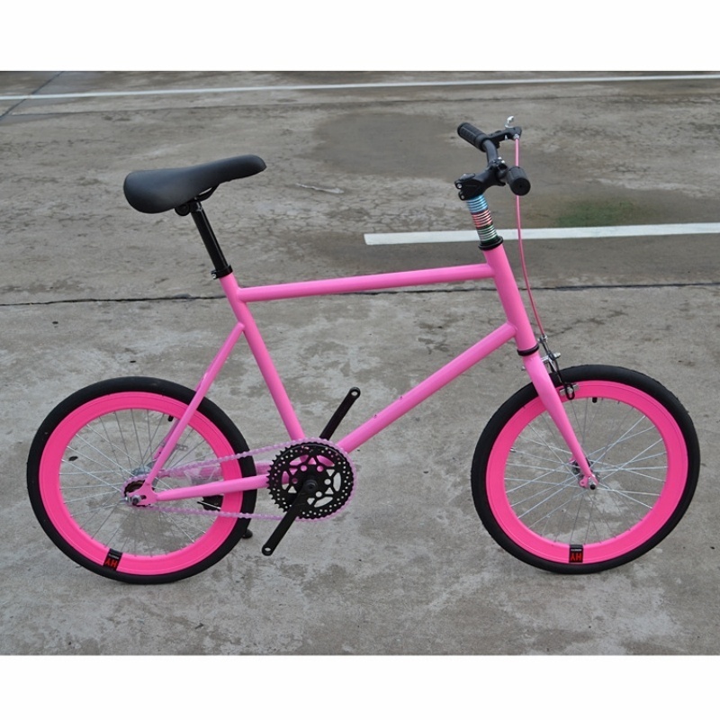 20-inch 120-168cm High Carbon Steel Fashion Mini Fixed Gear Bicycle