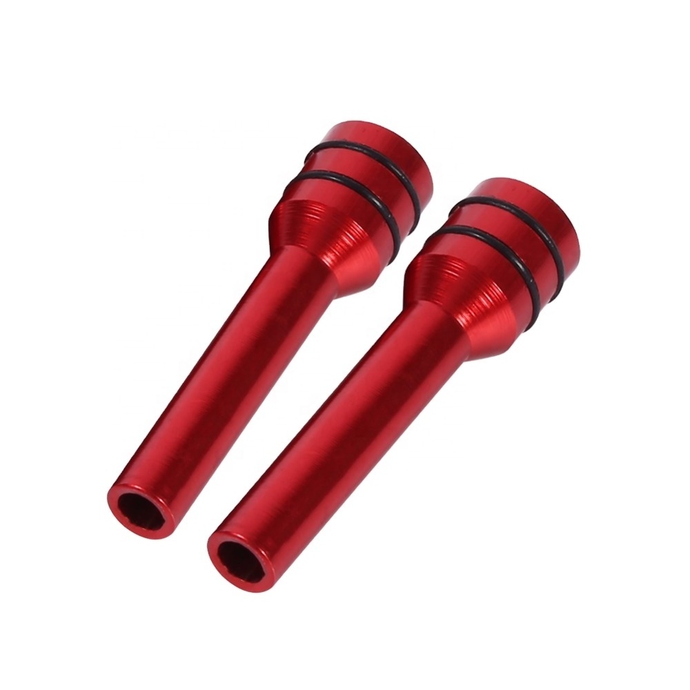 custom Car Truck Aluminum Interior Door Lock Knob Pins Cover Red Car Door Lock Knob Pin