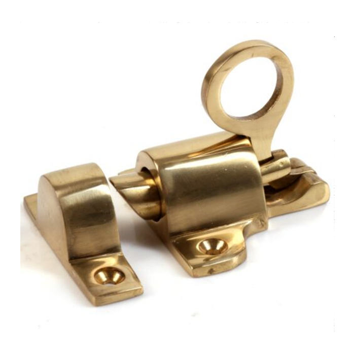 Sold Brass  Stainless Aluminium Cabinet Latch Loaded Gold Cupboard Wardrobe Door Lock Catch