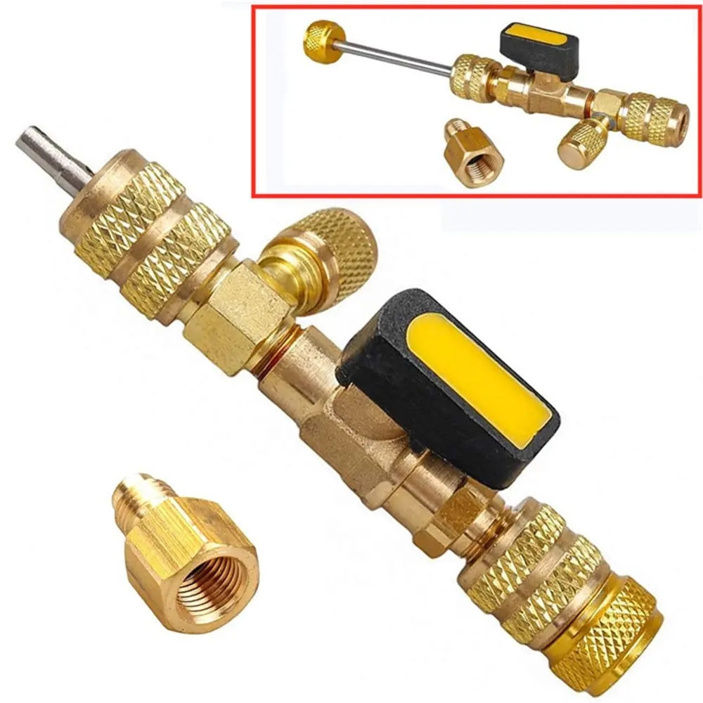 High quality Brass Dual Size valve core tool Schrader Valve Core Remover Installer For AC Tool