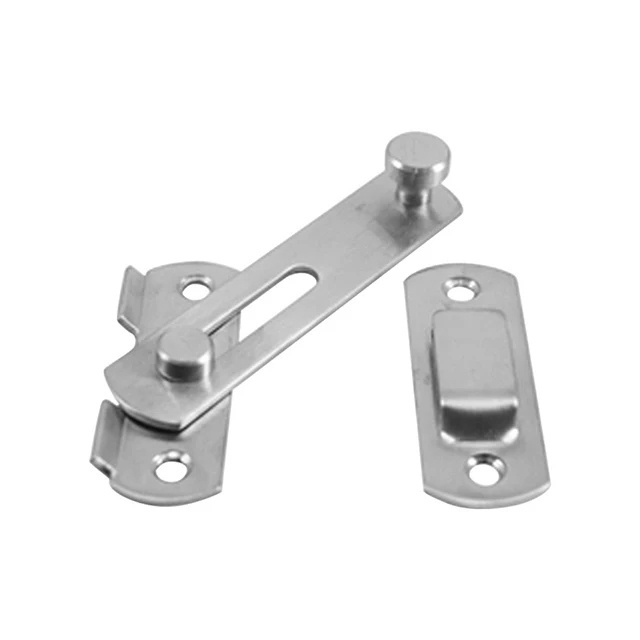 Customized Stainless Steel 90 Degree Safety Door Lock Sliding Bar Latch