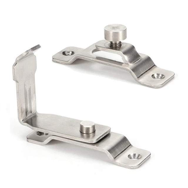 Customized Stainless Steel 90 Degree Safety Door Lock Sliding Bar Latch