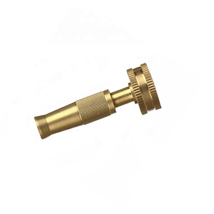 High quality cnc machining powerhouse metal brass water garden hose nozzle