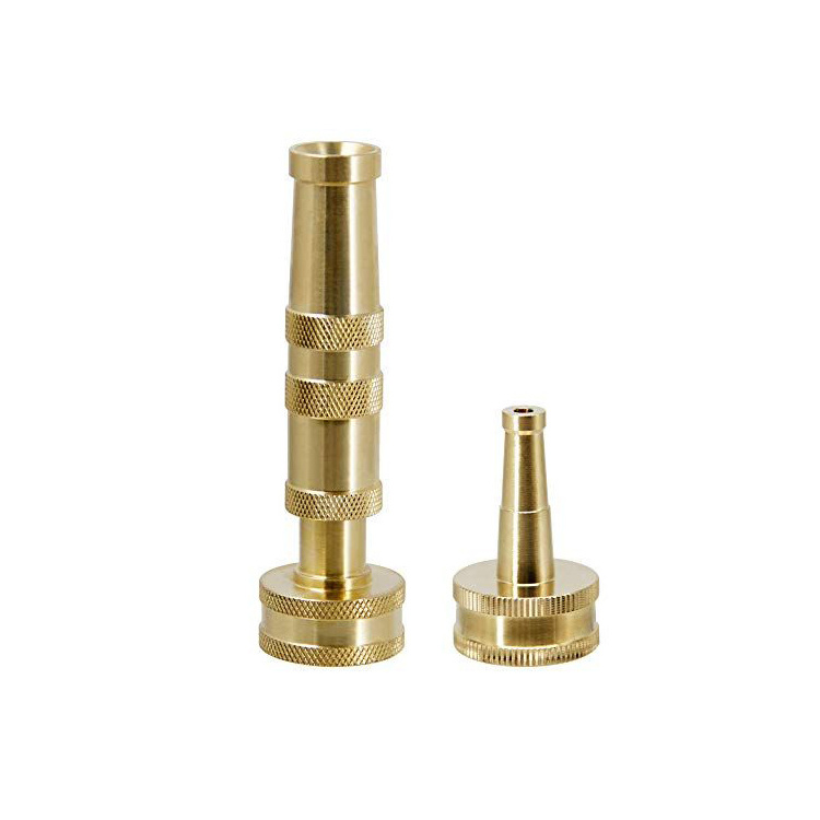 High quality cnc machining powerhouse metal brass water garden hose nozzle