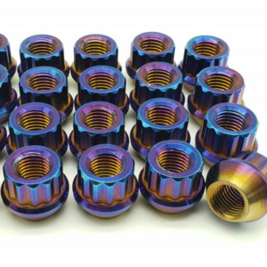 High precision cnc machined customized Super light Titanium Lug Nut Set