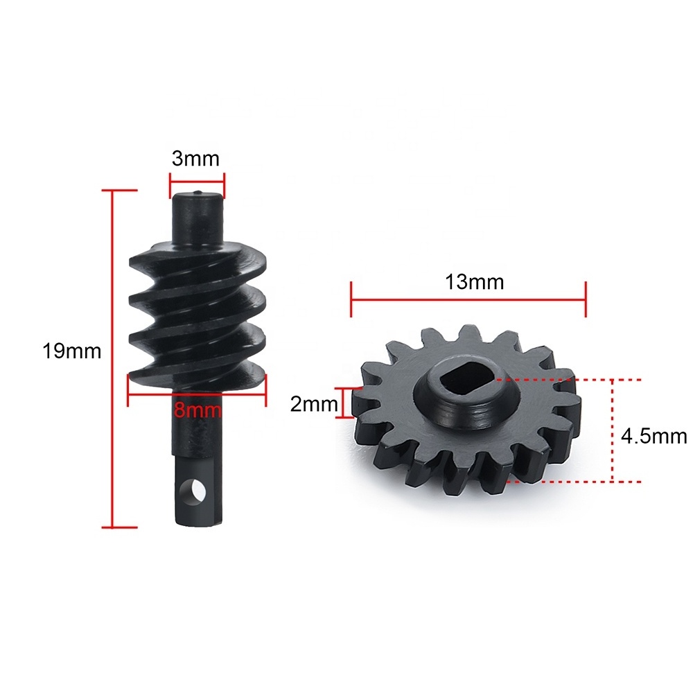 OEM CNC Custom 16T Front Rear Axle Gears Overdrive Differential Gears for Axial SCX24