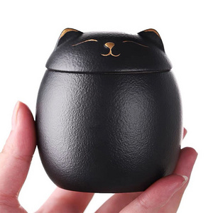 OEM Cat Shape Memorial Cremation Pet Cinerary Casket,Customizable Wholesale Small Animal Pet Ashes Urn