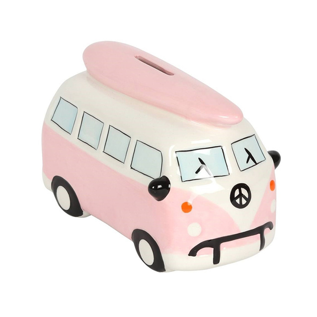 Custom design new product car counting machine money piggy bank school bus piggy bank for kids