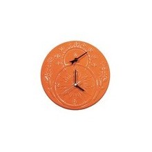 Custom hanging terracotta quartz wall clock high quality outdoor Indoor decorative terracotta wall clock