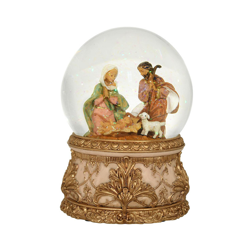 New Custom African American Nativity Water Globe