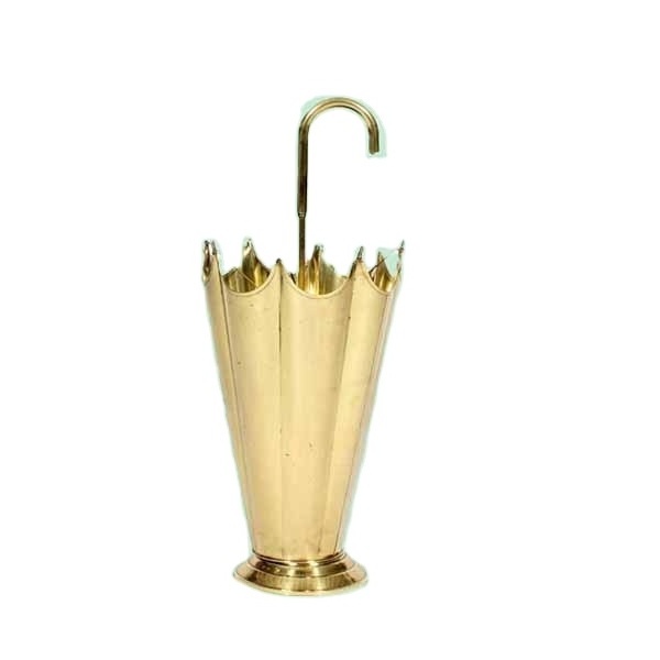 Customized hot sale new arrival home decorative modern style brass ceramic umbrella stand