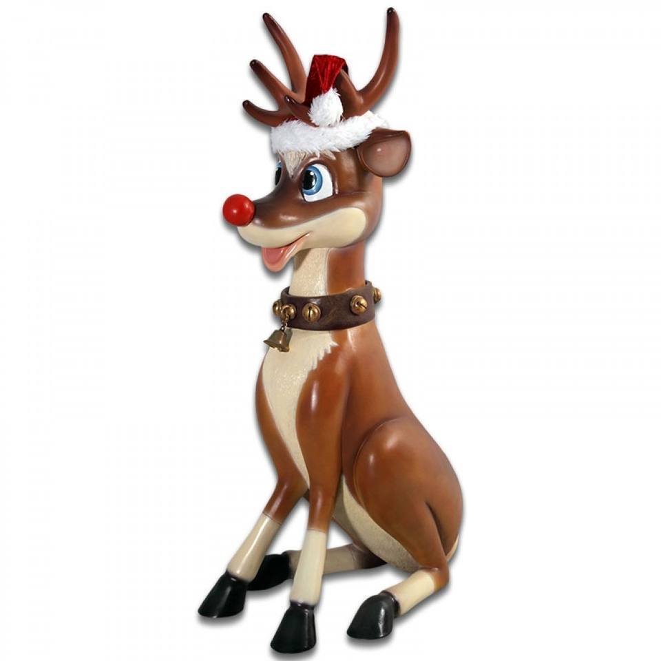 New resin custom santa reindeer large inflatable christmas decorations