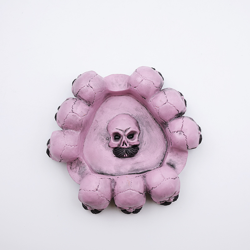 OEM wholesale interesting smoking accessories creative ash trays custom new with unique resin skull cigar ashtrays