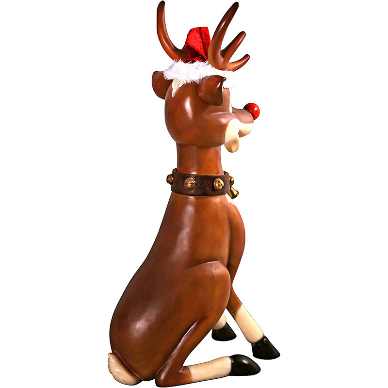 New resin custom santa reindeer large inflatable christmas decorations