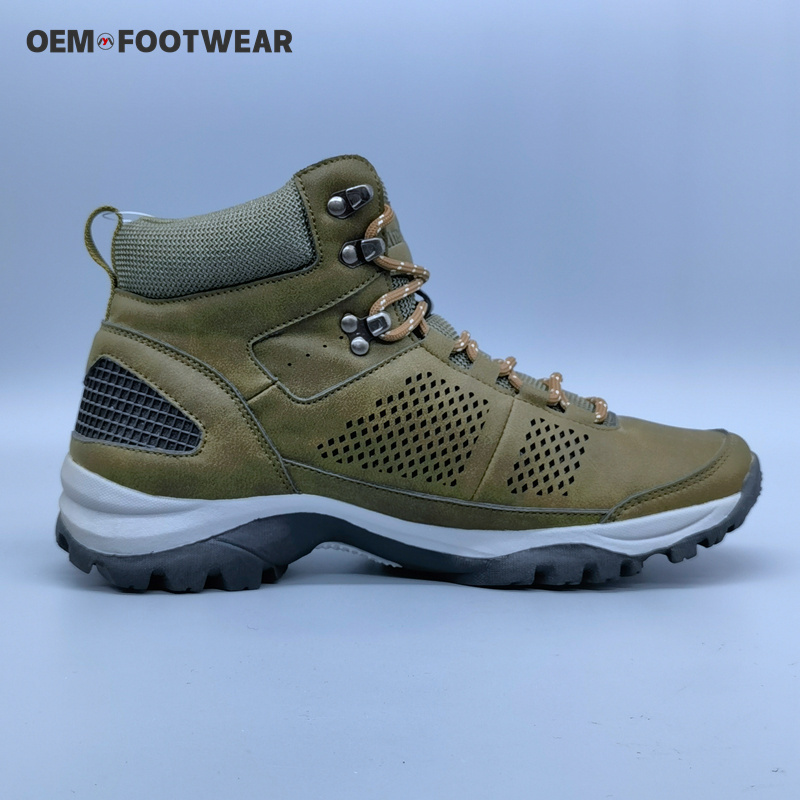 High quality Hiking boots for men leather winter outdoor High top hiking shoes camping casual sport trekking shoes