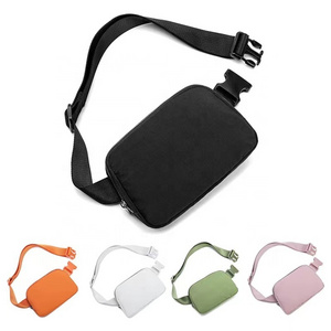 Wholesale Outdoor Unisex Nylon Crossbody Lulu Fanny Pack Mini Everywhere Belt Bag with Adjustable Strap