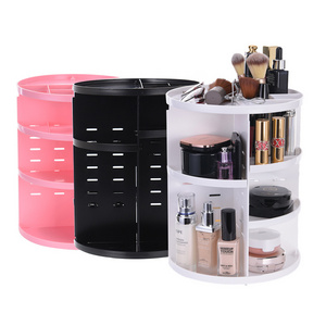 Multi-Function Cosmetic Organizer 360 Degree Rotating Makeup Organizer Display Case