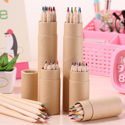 Hot 12pcs Color Pencil Set 12pcs color pencil in paper tube 6pcs color pencil set