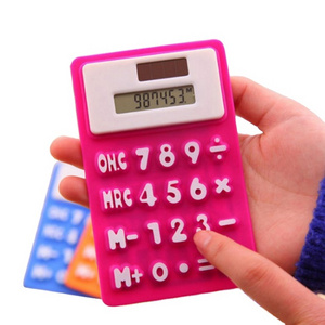 Promotion 8 Digits Folding Waterproof Silicone Calculator