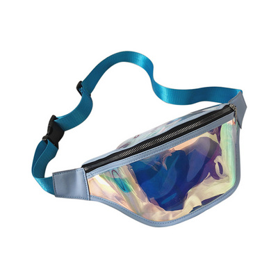 Transparent Clear Fanny Pack TPU Sling Bag PVC Waist Bag with Zipper for Women