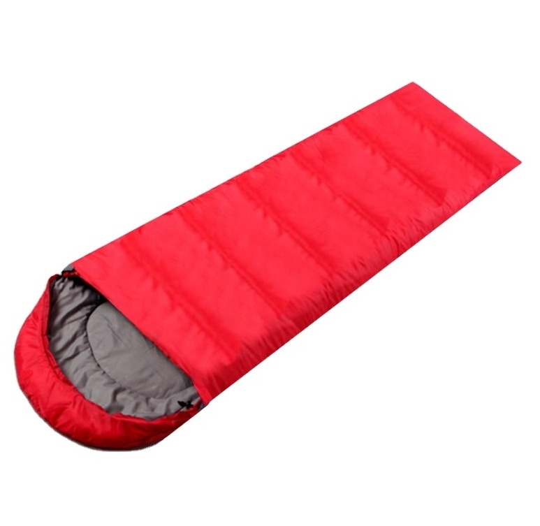 Europe Custom outdoor folding thicken waterproof camping 650g outdoor cheap sleeping bag