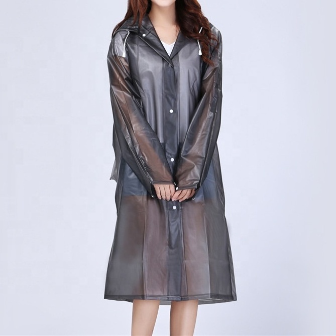 Unionpromo Custom Logo Outdoor Eva Rain Coat Plastic Raincoats