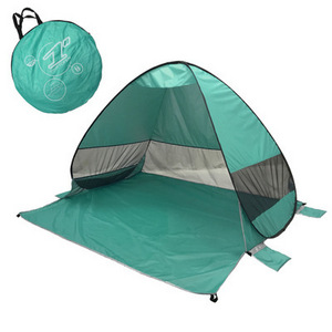 Camping Tents 4 People Beach Tents  Sun Shelter with Window Quick Automatic Opening Foldable Tent