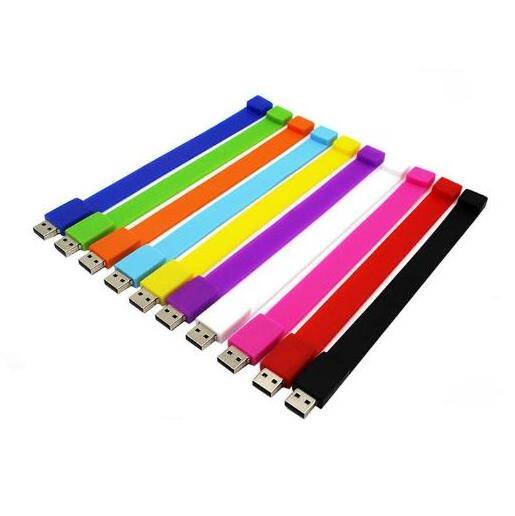 Silicone Bracelet Wrist USB Flash Drive Wristband USB Flash Drive