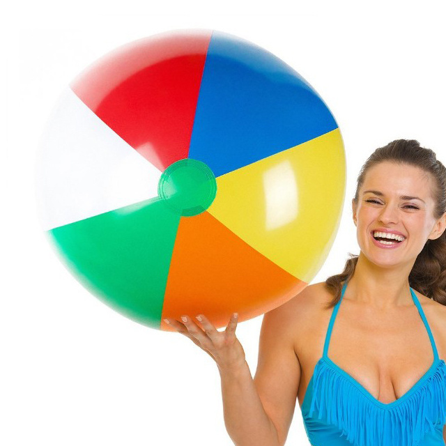 Unionpromo Custom pvc Classic Inflatable 6 Color Beach Ball