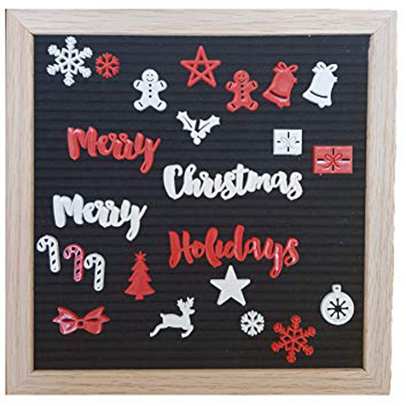 Wood Crafts Wooden Boxes & Wall Signs Felt Letter Board with Stock Changeable Inch White Plastic Letters