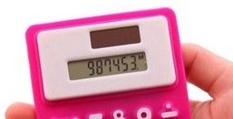 Promotion 8 Digits Folding Waterproof Silicone Calculator