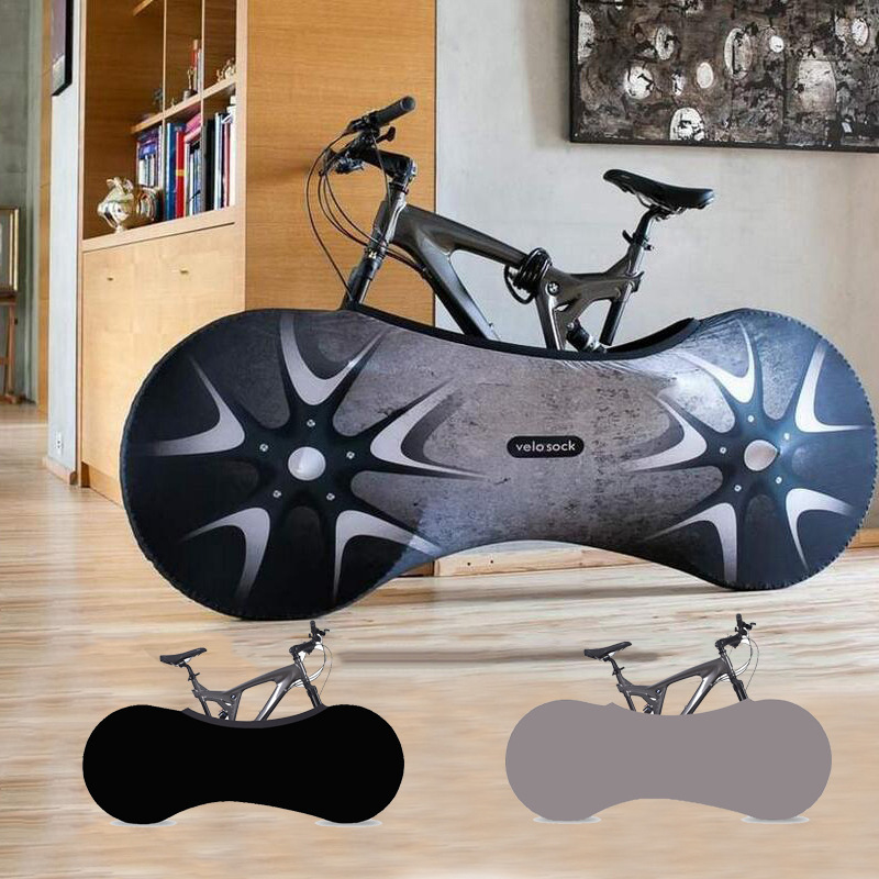 Waterproof portable bike covers Elastic Bicycle Wheel Cover Indoor Bike Cover