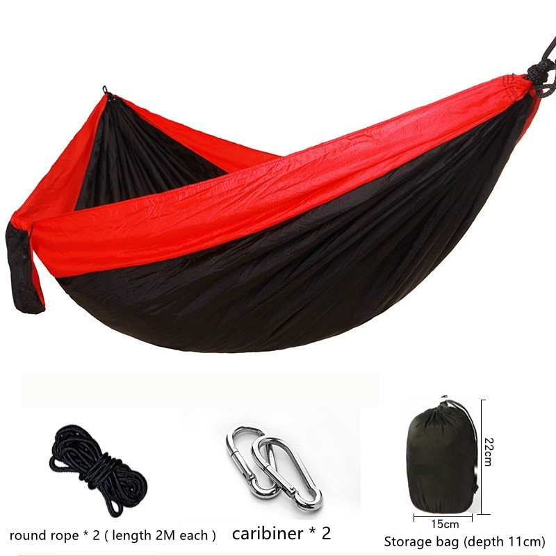 Ultralight Portable Camping Parachute Hammock 210T Nylon Sleeping Hamaca Single Double Outdoor Hammocks For Camping Hiking