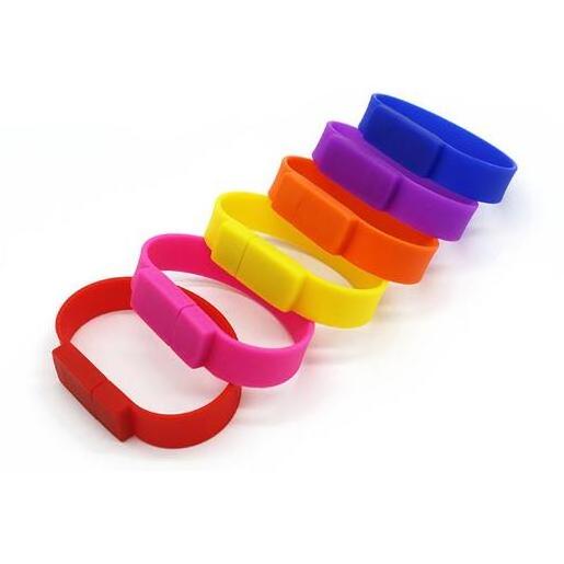 Silicone Bracelet Wrist USB Flash Drive Wristband USB Flash Drive